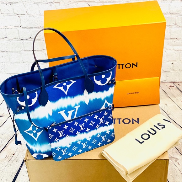 Louis Vuitton Escale Neverfull MM Blue - Picture 2 of 7